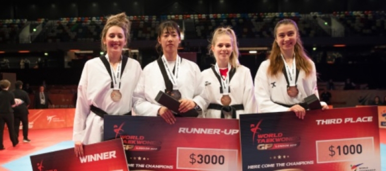 Revved up and firing on all cylinders. Jones and Walkden ensure a nap hand of World Taekwondo Grand Prix medals for GB squad