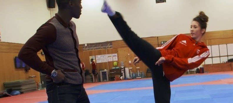 BBC Sport Wales: Jade Jones Teaches Taekwondo To Christian Malcolm